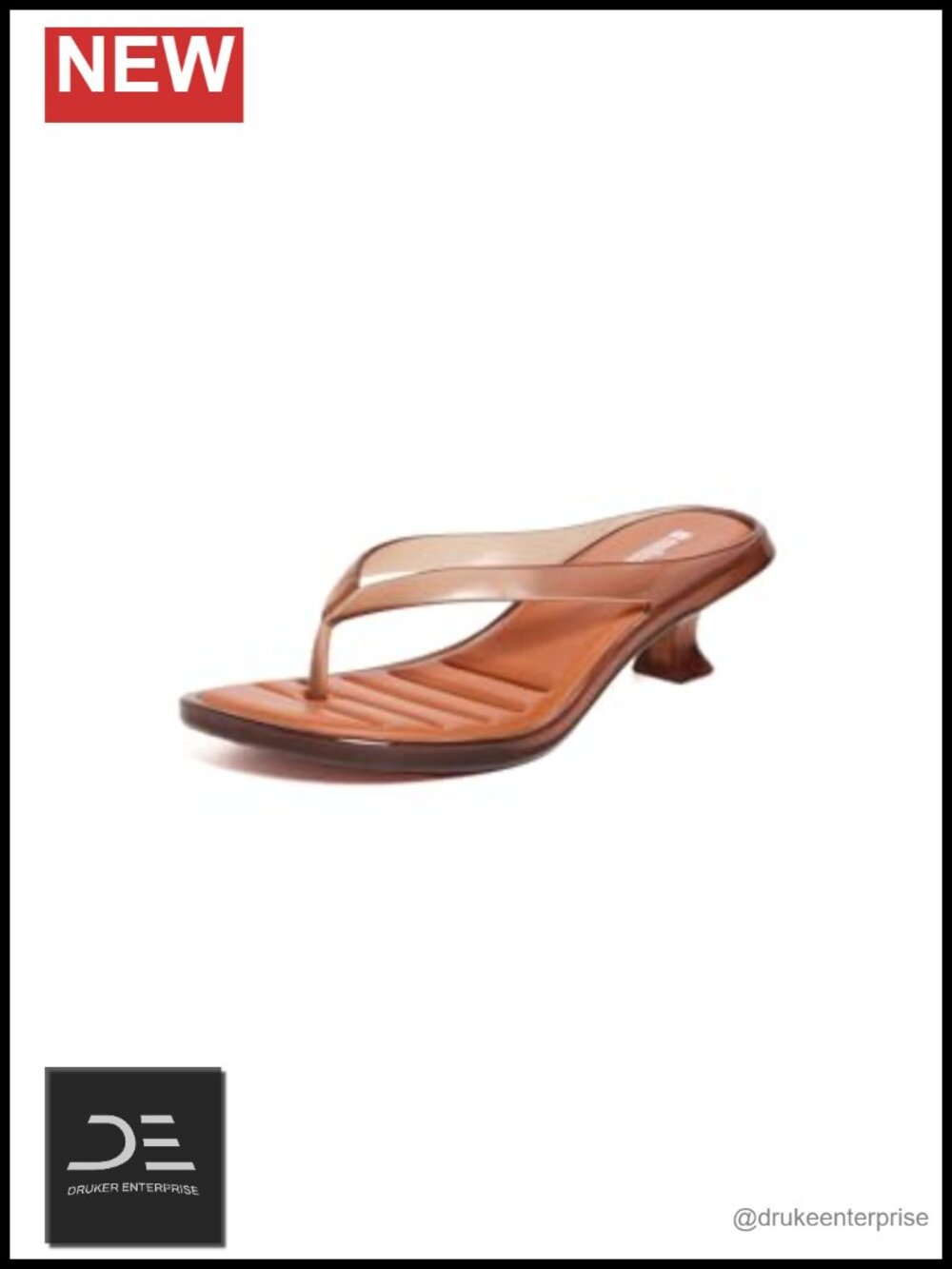 Women's Jelly Kitten Heel Flip Flops Sandals Cushioned